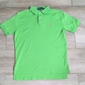 Polo Ralph Lauren Men's Lime Green Polo Shirt | Polo Ralph Lauren Green Polo